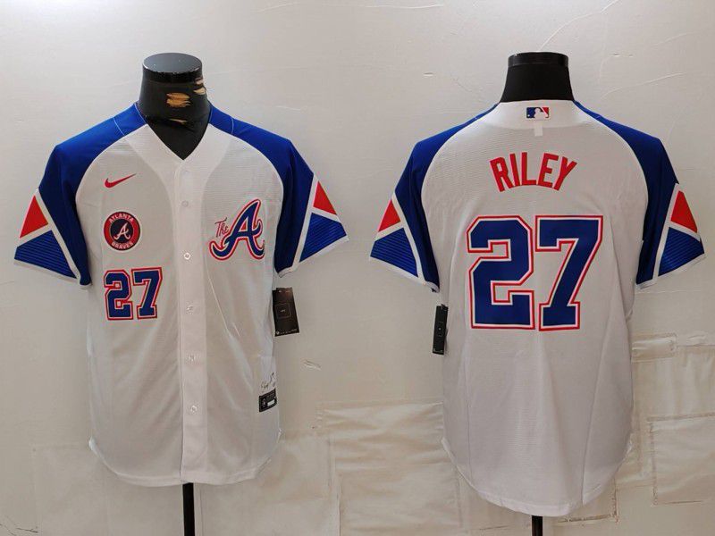 Men Atlanta Braves #27 Riley White City Edition 2024 Nike MLB Jersey style 6->atlanta braves->MLB Jersey